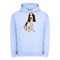 Pigment Grape Ice english cocker spaniel Urban Hoodie - FaDigitalArtStudio