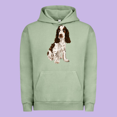 English Cocker Spaniel Urban Hoodie Designed By Fadigitalartstudio