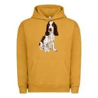 Pigment Peanut Butter english cocker spaniel Urban Hoodie - FaDigitalArtStudio