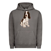 Pigment Tornado english cocker spaniel Urban Hoodie - FaDigitalArtStudio