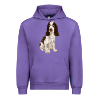 Tulip english cocker spaniel Urban Hoodie - FaDigitalArtStudio