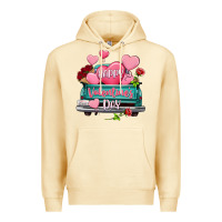 Pina Colada Happy Valentine's day turquoise truck Premium Hoodie - HowdyJamesFarm