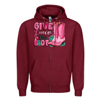 Give Cancer The Boot Zipper Hoodie | Teevron