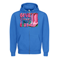 True Royal give cancer the boot Zipper Hoodie - LillyAllenDesigns