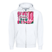 White give cancer the boot Zipper Hoodie - LillyAllenDesigns
