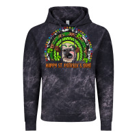 Cloud Black Western Happy St. Patrick's Day Cow Rainbow Vintage Hoodie - Artiststas