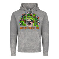 Cloud Rock Western Happy St. Patrick's Day Cow Rainbow Vintage Hoodie - Artiststas