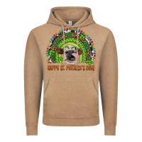Vintage Coffee Western Happy St. Patrick's Day Cow Rainbow Vintage Hoodie - Artiststas