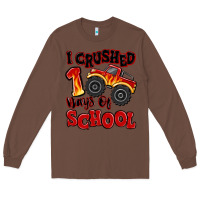 Chestnut i crushed 100 days of school monster truck Long Sleeve Tee - MaliasSmallBusiness