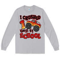 I Crushed 100 Days Of School Monster Truck Long Sleeve Tee | Teevron