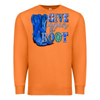 Carrot give cancer the boot colon cancer blue ribbon nca Premium Sweatshirt - NancyCooperArtShop