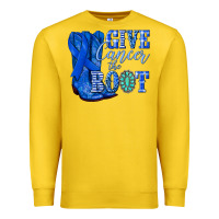Lemon give cancer the boot colon cancer blue ribbon nca Premium Sweatshirt - NancyCooperArtShop