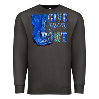 Smoke give cancer the boot colon cancer blue ribbon nca Premium Sweatshirt - NancyCooperArtShop