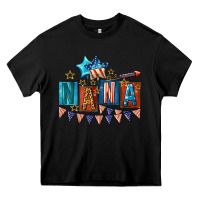 Black American Nana 4th of july Heavy Core Tee - CowGirlArtShop
