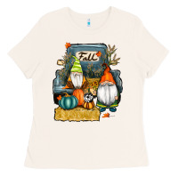 Bone farm truck autumn gnomes Ladies Tee - RanaPortraitStore