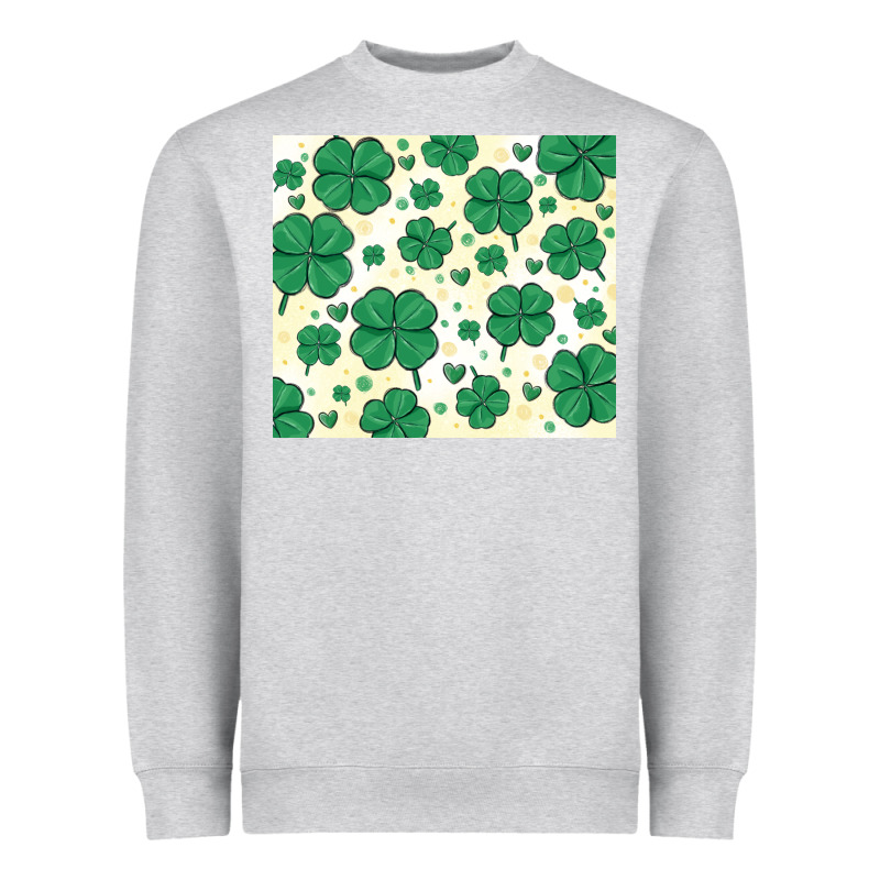 St Patrick Clover Heavyweight Sweatshirt by MaliasSmallBusiness | Teevron