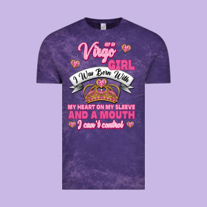 As A Virgo Girl Zodiac Girls Vintage Tee Designed By Jasminsmagicworld