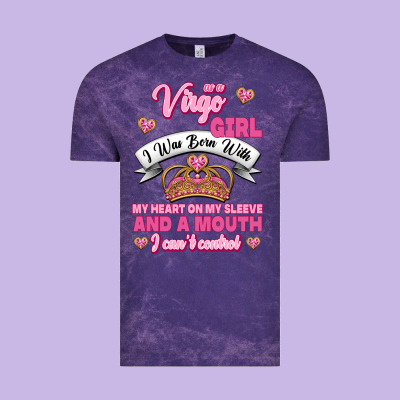 As A Virgo Girl Zodiac Girls Vintage Tee Designed By Jasminsmagicworld