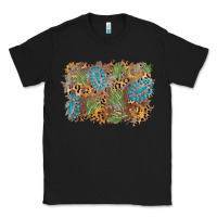 Black horseshoe leopard gemstone cactus background Classic Tee - AdoDesignShop
