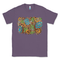 Lavender horseshoe leopard gemstone cactus background Classic Tee - AdoDesignShop