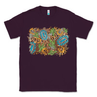Plum horseshoe leopard gemstone cactus background Classic Tee - AdoDesignShop
