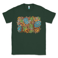 Sports Green horseshoe leopard gemstone cactus background Classic Tee - AdoDesignShop