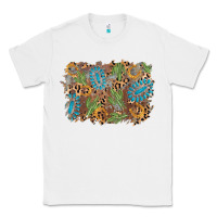 White horseshoe leopard gemstone cactus background Classic Tee - AdoDesignShop