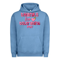 Pigment Pebble Blue Thanks for tolerating me Valentine's Day Urban Hoodie - FaDigitalArtStudio