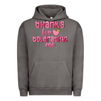 Pigment Tornado Thanks for tolerating me Valentine's Day Urban Hoodie - FaDigitalArtStudio