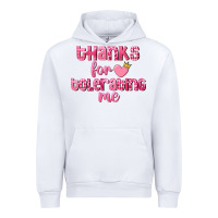 White Thanks for tolerating me Valentine's Day Urban Hoodie - FaDigitalArtStudio