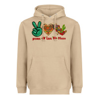 Mushroom Peace Love Mexico Heavyweight Hoodie - texasbilliewilder