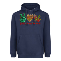 Navy Peace Love Mexico Heavyweight Hoodie - texasbilliewilder