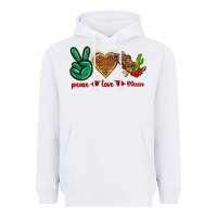 White Peace Love Mexico Heavyweight Hoodie - texasbilliewilder