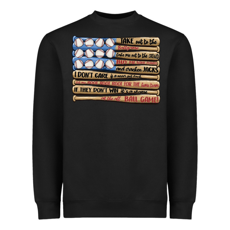 Baseball Ballgame Heavyweight Sweatshirt by MaliasSmallBusiness | Teevron