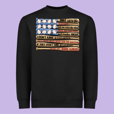 Baseball Ballgame Heavyweight Sweatshirt Designed By Maliassmallbusiness