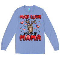 Colony Blue mad love for my mama Long Sleeve Tee - MaliasSmallBusiness