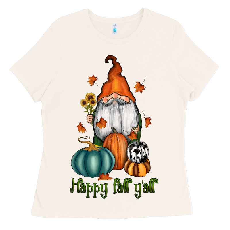 Happy Fall Y'all Gnome Ladies Tee by RanaPortraitStore | Teevron