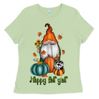 Matcha happy fall y'all gnome Ladies Tee - RanaPortraitStore