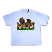 Grape Ice Western Mom With Hampshire Pig And Baby Pig Urban Heavy Tee - LillyAllenDesigns
