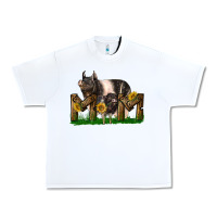 White Western Mom With Hampshire Pig And Baby Pig Urban Heavy Tee - LillyAllenDesigns