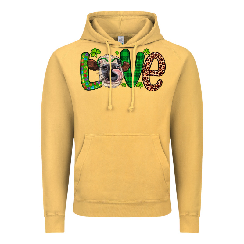 Western St. Patrick's Day Love Cow Vintage Hoodie by Artiststas | Teevron
