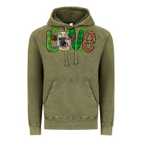 Vintage Olive Western St. Patrick's Day Love Cow Vintage Hoodie - Artiststas