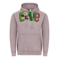 Vintage Zinc Western St. Patrick's Day Love Cow Vintage Hoodie - Artiststas