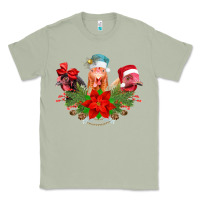 Matcha Chickens Christmas Classic Tee - CowhideDigitalArt