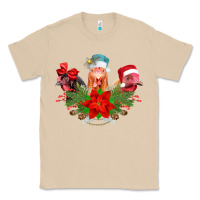 Mushroom Chickens Christmas Classic Tee - CowhideDigitalArt