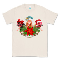 Natural Chickens Christmas Classic Tee - CowhideDigitalArt