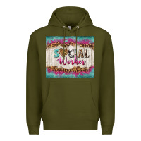 Army Green western social worker tumbler tbs (1) Premium Hoodie - TumblerDesignByShophia