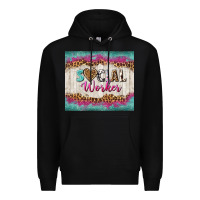 Black western social worker tumbler tbs (1) Premium Hoodie - TumblerDesignByShophia