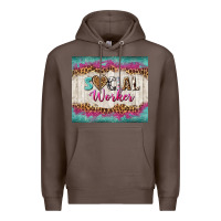 Coffee western social worker tumbler tbs (1) Premium Hoodie - TumblerDesignByShophia