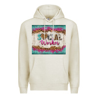 Oatmeal Heather western social worker tumbler tbs (1) Premium Hoodie - TumblerDesignByShophia